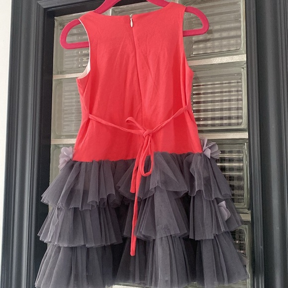 ISABELLA & CHLOE  Toddler Girl Dress - size 3T - coral and gray - Picture 4 of 7